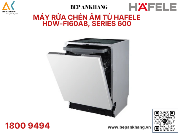 MÁY RỬA CHÉN ÂM TOÀN PHẦN HAFELE  HDW - FI60AB - 538.21.330